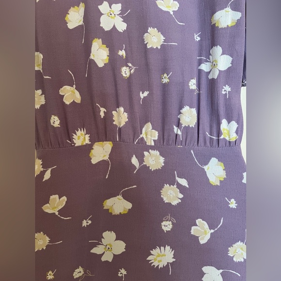 Sanctuary Lavender Floral "Wrap Illusion" Maxi Dress - Picture 8 of 13